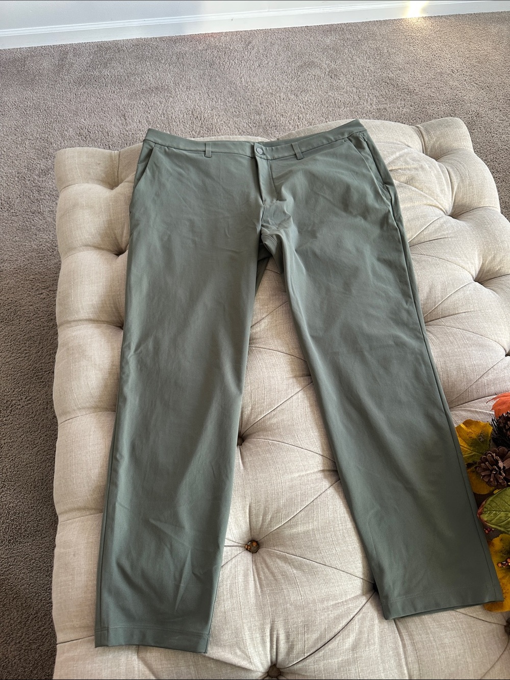 lululemon athletica Olive Green Stretch Chinos